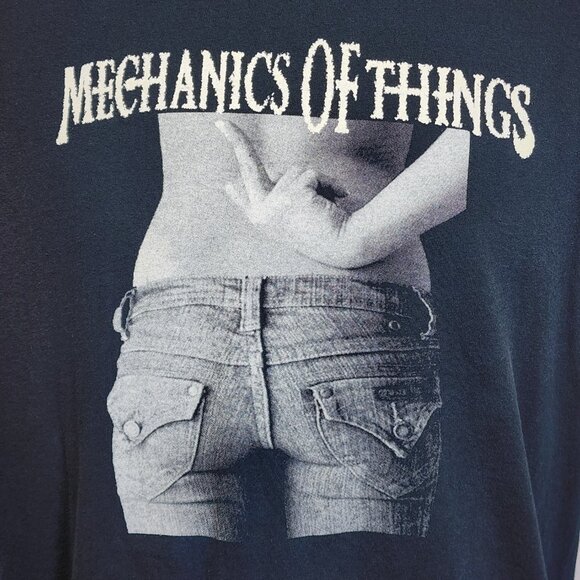 Mechanics of Things 2000s Cleveland Band XL Tee Stoner F-ing Rock Low Rise Jeans - Picture 4 of 10